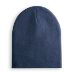 Bonnet d'hiver élastique unisexe personnalisable en RPET Sweden couleur bleu marine première vue