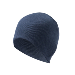 Bonnet d'hiver élastique unisexe personnalisable en RPET Sweden couleur bleu marine troisième vue