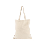 Sacs en coton avec base en liège et longues poignées 160 g/m2 Corizza couleur beige deuxième vue