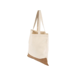 Sacs en coton avec base en liège et longues poignées 160 g/m2 Corizza couleur beige septième vue