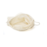 Petit sac en filet en coton biologique personnalisable Fruits Organic couleur beige troisième vue