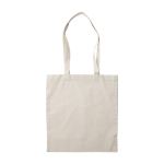 Tote bag floqué pas cher en coton, poignées longues 180 g/m2 EcoSuperb couleur beige deuxième vue