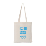Tote bag floqué pas cher en coton, poignées longues 180 g/m2 EcoSuperb avec zone d'impression
