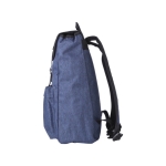 Sac enfant en polyester rembourré avec fermeture à 2 boucles Harvard couleur bleu cinquième vue