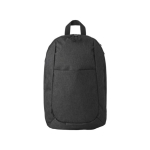 Sac à dos en polyester avec bretelles rembourrées et réglables Classic couleur noir première vue