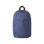 Sac à dos en polyester avec bretelles rembourrées et réglables Classic couleur bleu troisième vue