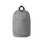 Sac à dos en polyester avec bretelles rembourrées et réglables Classic couleur gris première vue