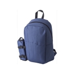 Sac à dos isotherme en polyester avec poche pour bouteille Picnic couleur bleu sixième vue