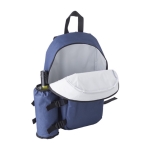 Sac à dos isotherme en polyester avec poche pour bouteille Picnic couleur bleu huitième vue