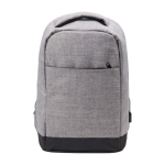 Sac à dos antivol en polyester bicolore pour ordinateur de 13´´ Oxford couleur gris clair première vue