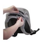 Sac à dos antivol en polyester bicolore pour ordinateur de 13´´ Oxford couleur gris clair dixième vue