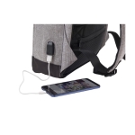 Sac à dos antivol en polyester bicolore pour ordinateur de 13´´ Oxford couleur gris clair