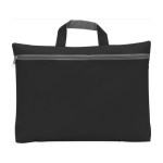 Porte-documents personnalisé économique en polyester 600D Budget couleur noir première vue