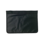 Porte-documents A4 en nylon 70D avec fermeture éclair Nylon couleur noir première vue