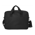 Porte-documents bas prix en polyester à poignées réglables 14” Chicago couleur noir première vue