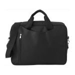 Porte-documents bas prix en polyester à poignées réglables 14” Chicago couleur noir deuxième vue