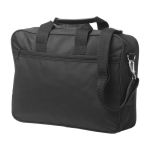 Sacoche pour PC 15'' personnalisée en microfibre et polyester Finance couleur noir troisième vue