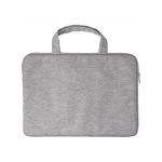 Sacoche pour ordinateur 13 ” en RPET et polyester matelassée Basic couleur gris première vue