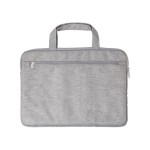 Sacoche pour ordinateur 13 ” en RPET et polyester matelassée Basic couleur gris deuxième vue