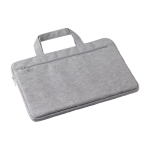 Sacoche pour ordinateur 13 ” en RPET et polyester matelassée Basic couleur gris cinquième vue