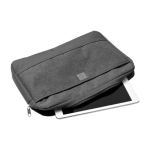 Housse pour ordinateur portable en toile 600D gris foncé 13” Office couleur gris foncé troisième vue