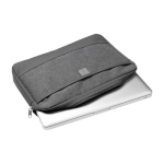 Housse pour ordinateur portable en toile 600D gris foncé 13” Office couleur gris foncé quatrième vue