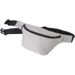 Sac banane en polyester avec poche arrière Hidden Pocket couleur gris clair troisième vue