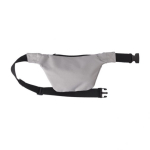 Sac banane en polyester avec poche arrière Hidden Pocket couleur gris clair cinquième vue
