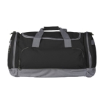 Sac de sport en polyester 600D recyclé avec plusieurs poches Academy couleur noir deuxième vue