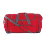 Sac de sport en polyester 600D recyclé avec plusieurs poches Academy couleur rouge première vue