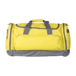 Sac de sport en polyester 600D recyclé avec plusieurs poches Academy couleur jaune première vue
