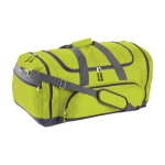 Sac de sport en polyester 600D recyclé avec plusieurs poches Academy couleur vert clair deuxième vue
