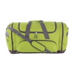 Sac de sport en polyester 600D recyclé avec plusieurs poches Academy couleur vert clair troisième vue