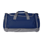 Sac de sport en polyester 600D recyclé avec plusieurs poches Academy couleur bleu foncé deuxième vue