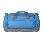 Sac de sport en polyester 600D recyclé avec plusieurs poches Academy couleur bleu ciel première vue