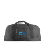 Sac de sport en polyester 600D de couleur avec logo couleur noir avec zone d'impression
