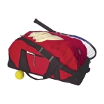 Sacs de sport en polyester 600D de couleur Performance couleur rouge deuxième vue