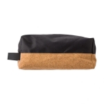 Trousse de toilette pas cher en polyester coloré et liège Cork couleur noir première vue