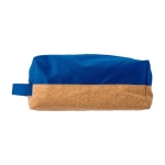 Trousse de toilette pas cher en polyester coloré et liège Cork couleur bleu première vue