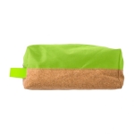 Trousse de toilette pas cher en polyester coloré et liège Cork couleur vert clair première vue