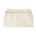 Trousse de toilette colorée polyester 600D à poignée assortie Campaign couleur beige première vue