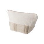 Trousse de toilette d'entreprise simple en coton 280 g/m² Craft couleur beige troisième vue