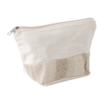 Trousse de toilette d'entreprise simple en coton 280 g/m² Craft couleur beige quatrième vue