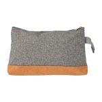 Trousse de toilette en polycanevas avec détails colorés Grey couleur orange troisième vue