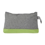 Trousse de toilette en polycanevas avec détails colorés Grey couleur vert clair première vue