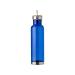 Gourde en tritan avec capuchon en bambou et poignée 800ml Clip couleur bleu roi deuxième vue