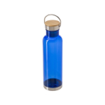 Gourde en tritan avec capuchon en bambou et poignée 800ml Clip couleur bleu roi troisième vue