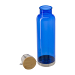 Gourde en tritan avec capuchon en bambou et poignée 800ml Clip couleur bleu roi quatrième vue