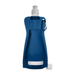 Gourde pliable fabriqué dans un plastique souple 420ml Rebel couleur bleu première vue