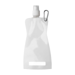Gourde pliable fabriqué dans un plastique souple 420ml Rebel couleur blanc première vue